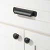 khtumeware 6 Pack 3-3/4" Drawer Pulls Matte Black Drawer Cup