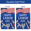 Wodison Happy Labor Day Garden Flag 12 x 18 Inch
