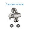 Senhozi Shower Head Elbow Adapter, Brushed Nickel 360° Adjustable Shower