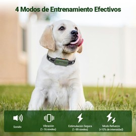 Bauihr 500m Collar Antiladridos Perro, Bloqueo Una Clic Prevenir Toque Imprevisto, Collar Electrico Perros Impermeable y Recargable con 3 Modos Entrenamiento, para Perros Grandes Medianos Pequeños