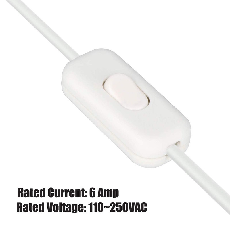Inline Cord Switch, PLUSPOE 2-Pack On Off Button Control Lamp