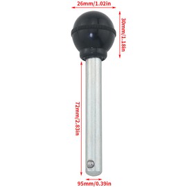 FMHXG 2PCS Ball Head Pins Weight Stack Gym and Hospital Equipment Quick Release Positioning Pins Equipment Machine Pin Inserts for Ab Bench Accessories