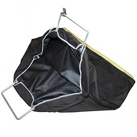 JCS Galvanized Wire Handle Nylon Bag with Mesh Bottom - River Bag, 16inch x 12inch, Black