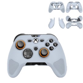 for SCUF Valor PRO Silicone Grip Case ，Soft Skin Silicone Case Full Protective Case Cover with SCUF Valor PRO-Gray