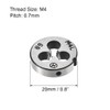 sourcing map M4 Metric Round Die, Machine Thread Left Hand