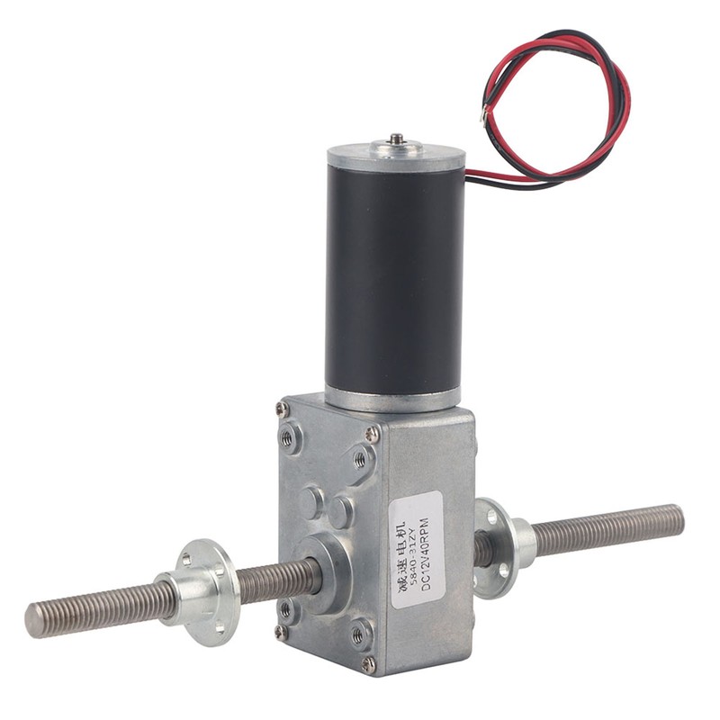 Worm Gear Motor Right and Left Hand Shaft Coaxial M8