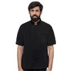 NexaKnit Chef Jacket/Chef Coat Short Sleeves (Black, Medium)