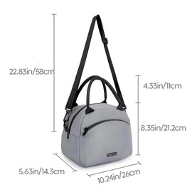Lunch Bag Lunch Box for Women Men Insulated Waterproof Insulated Portable Reusable Bag for Lunch,Leakproof with Adjustable Straps Can Be Used for Work,Picnic