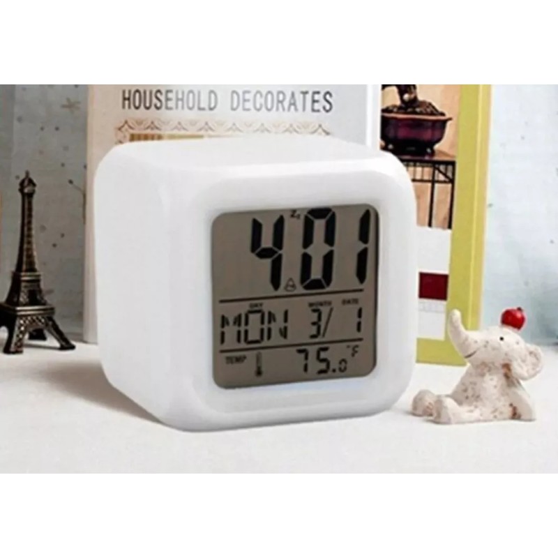 Betterware Reloj Despertador Colores 8 Melodías Mide La Temperatura