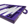 19-inch Premium Backgammon Set - Large Size - Purple Board