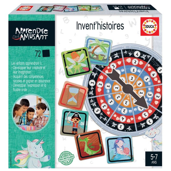 Educa Apprendre C'est Amusant. Invent'histoires. Jeu Éducatif Pour Enfants. +5