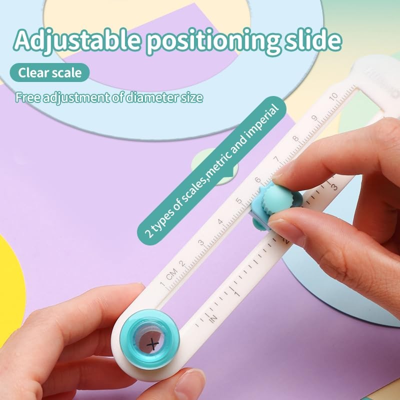 Kaluofan Circle Cutter, Kaluofan Circle Paper Cutter with 4PCS Replacement