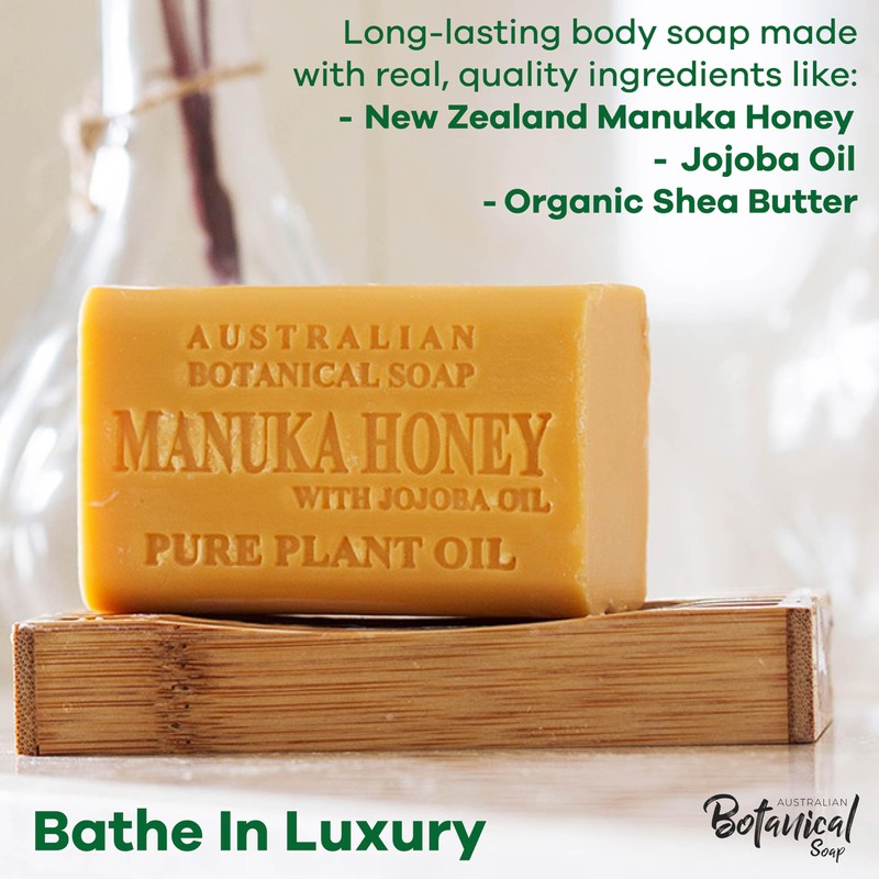 Australian Botanical Soap Manuka Honey with Jojoba Oil 6.6 OZ