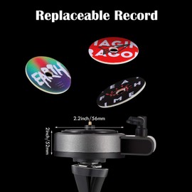 20 Pieces Car Air Freshener Record Player Air Fragrance Diffusers Clips Retro Style Gifts Christmas, Include 4 Pcs Record Player Car Vent Clip, 16 Pcs Aromatherapy Tablets Replacement Pads