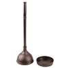 iDesign Kent Plastic Plunger with Cover Set for Master, Guest,