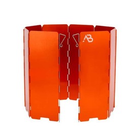 A.Blöchl Foldable Wind Shield with 8 Slats (Orange/24 x 68 cm)