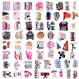 110PCS Cheer Stickers, All Vinyl Waterproof Cheerleader Decals, Perfect Cheer Gifts for Cheerleader Girls Cheer up, Motivational Positive Stickers for Water Bottles Laptop Computer Luggage Cup