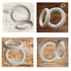 28mm x 45mm White Curtains Rings Drapery Pole with Curtain