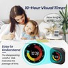 Visual Timer for Kids, 10 Hours Countdown/Up, with Rechargeable, 3