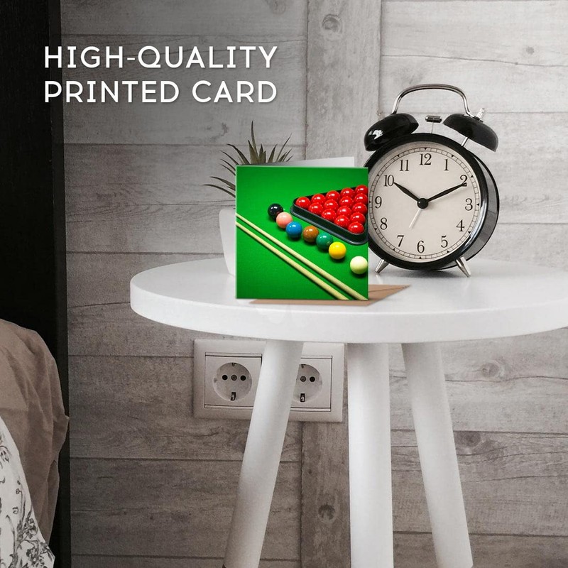 1 x Greeting Card Snooker Game Balls Pool Billiards -