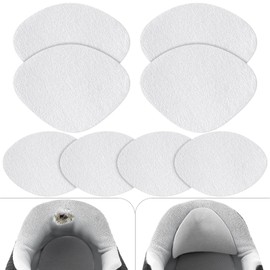 Shoe Heel Patch, Heel Pads for Shoes, 4 Pairs 2 Sizes Quick Self-Adhesive Shoe Hole Repairs for Sneakers Flats Shoes, Heel Pads for Shoes (White)