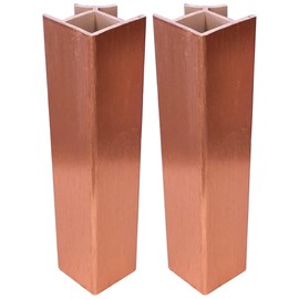 cyclingcolors 2 x Connectors for Skirting Board Kitchen Corner Plinth Corner Kitchen Base Inner Corners Outside Corner Furniture 150 mm Copper Colour 90°