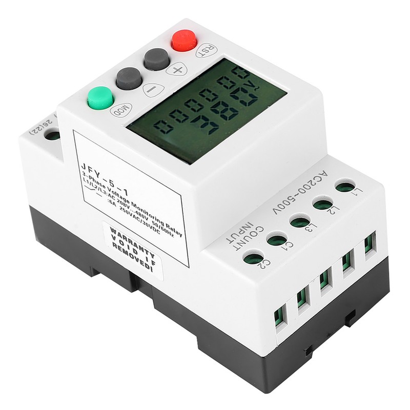 JFY-5-1 Over Under Voltage Phase Failure LCD Display Protector 3