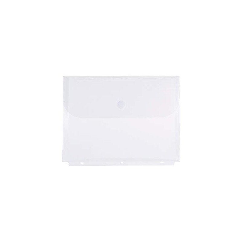 Filexec Poly Envelope, Letter, Side-Load, Hook & Loop Fastener, 3-Hole