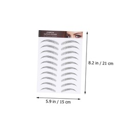 Baluue Sets Full Realistic Eyebrow Kit Easy Apply Sticker Brow Tint for Light Sparse Eyebrows Sheets