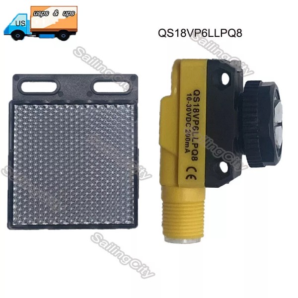 Unbranded For Banner QS18VP6LLPQ8 Photoelectric Sensor Switch 10-30VDC 200mA 4-Pins