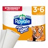 Royale Tiger Strong Paper Towel, 3 Double Equal 6 Rolls,