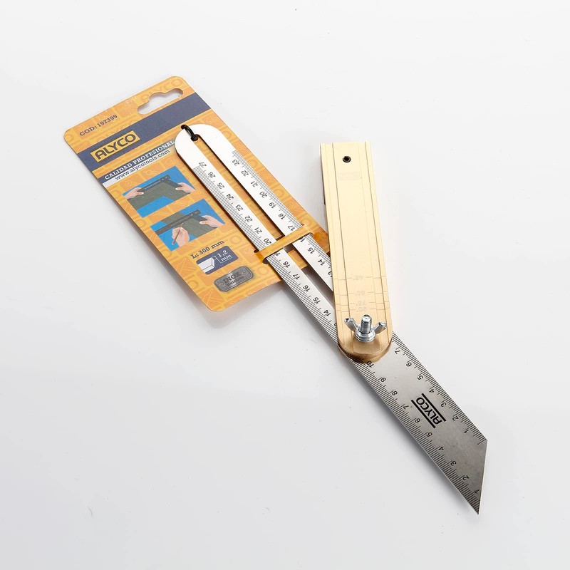 alyco 197398 – Bevel Square Stainless Steel Handle Aluminium 250