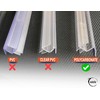 eatelle Shower Door Bottom Seal with Drip Rail for Thick