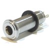 Stereo or mono guitar jack socket in chrome long body