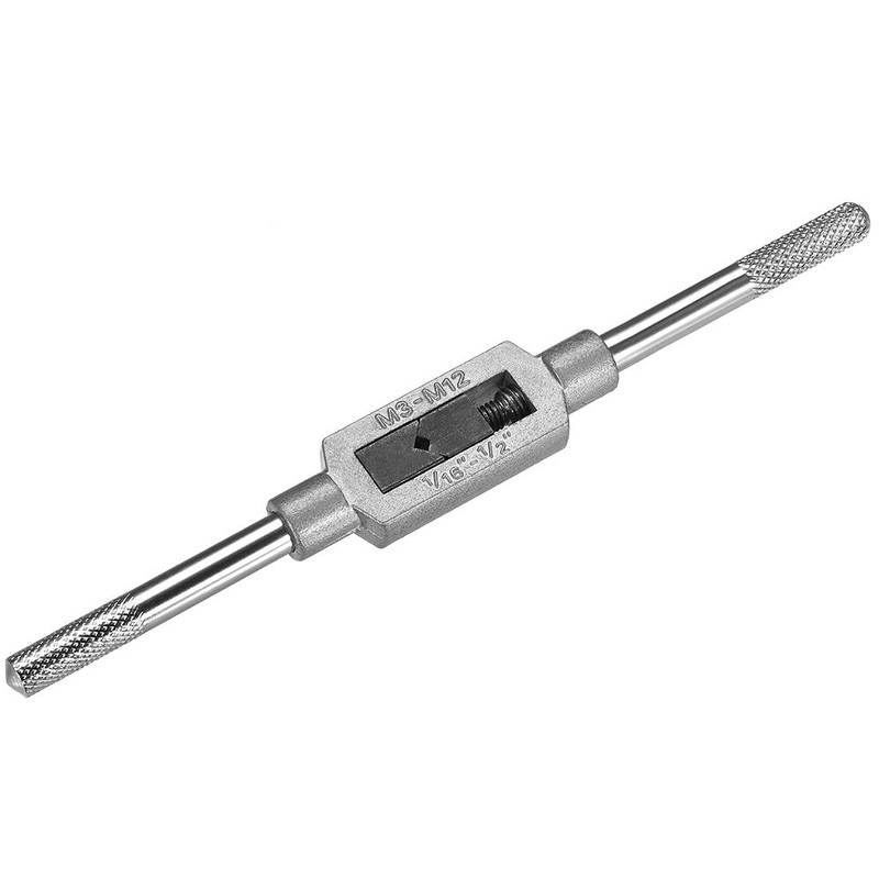uxcell Adjustable Tap Wrench Handle, for Metric M3-M12 W1/16-1/2 Taps,