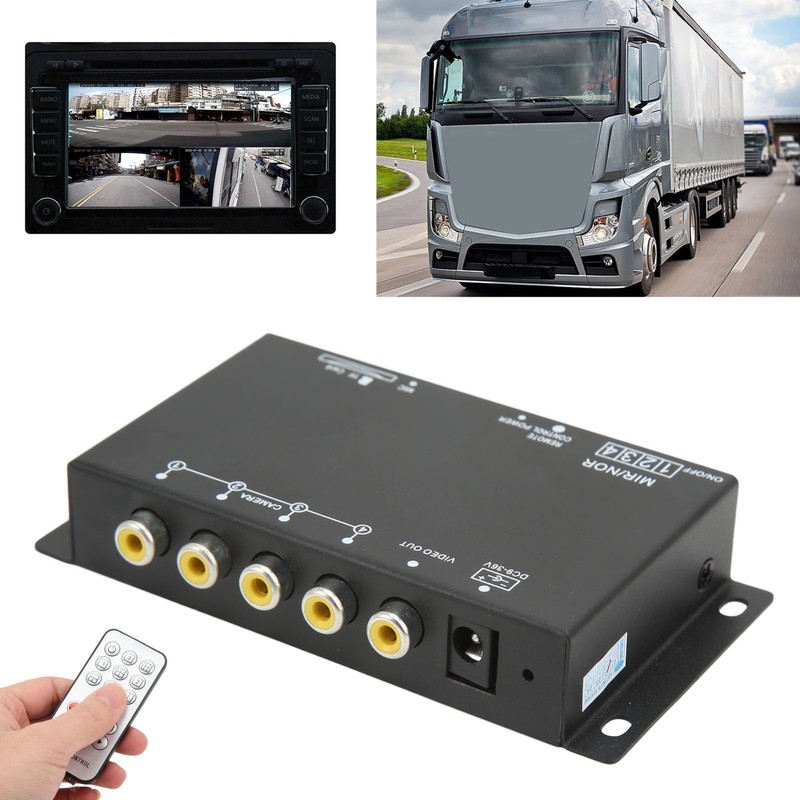 Vehicle Digital Video Recorder 4 Channel 720P DC9‑36V Universal Mini