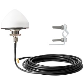 Anina Sirius XM Satellite Radio Antenna, Mirror Tubular Mount Aerial with SMB Connector 21ft Extension Wire for Semi Truck RV Trailer Car Vehicle, High Gain Sirius XM Stereo Receiver Tuner Antenna