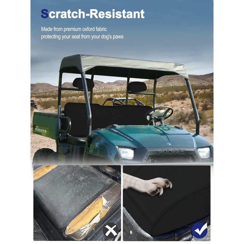 ZIDIYORUO Ranger Seat Covers, Full Wrap UTV Seat Protection Set