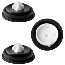 Lotsdonxia 3PCS Tank Inlet Rubber Ring Flush Valve Diaphragm Gasket Suitable for Replacement Seals for Siamp Tanks