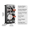 Cigar Cutter Stainless Steel Multifunctional 4-in-1,Cigar V-Cutter Double Blade Guillotine,Straight