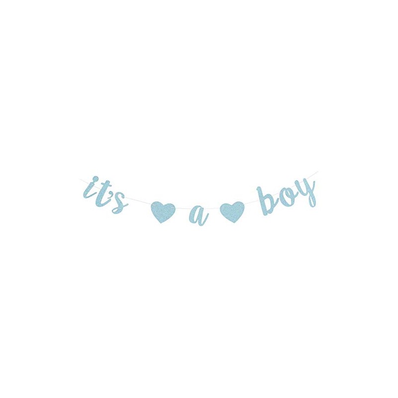 It's a Boy Banner Baby Shower Bunting Gender Reveal Party
