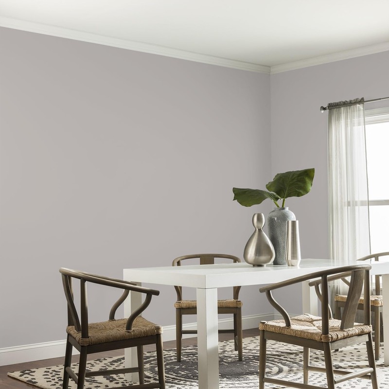 Glidden Interior Paint + Primer: Gray/Gray Marble, One Coat, Eggshell,