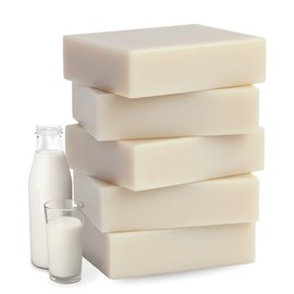 Simple Scents Australia Jabón De Leche De Cabra Natural Ssa(95 G, Paquete De 5)– Especial Para Piel Sensible, Jabón Francés Puro De Triple Molienda, Enriquecido Con Manteca De Karité – Jabón Corporal