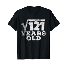 Vintage Square Root of 121: 11th Birthday 11 Years Old Tee