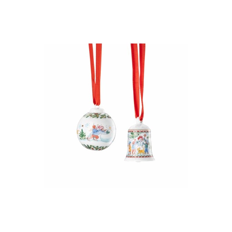 Hutschenreuther Christmas Collection 2025 Set Mini Bell and Mini Ball