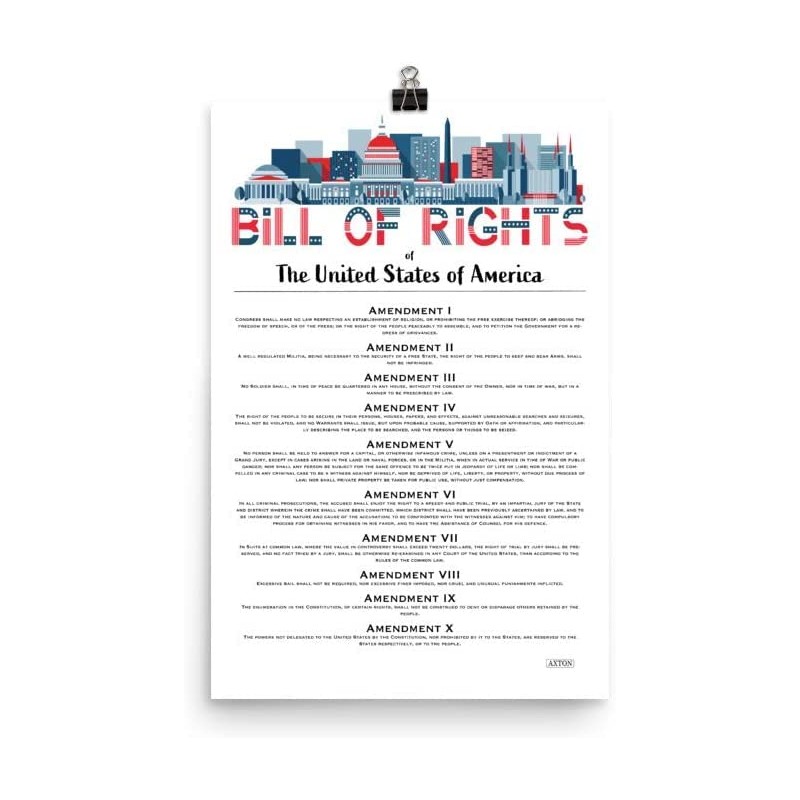Axton US History Four Poster Bundle - Constitution, Declaration of