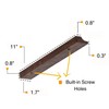 Rustic State Vigo 4 Sectional Adjustable Under Cabinet Stemware Rack