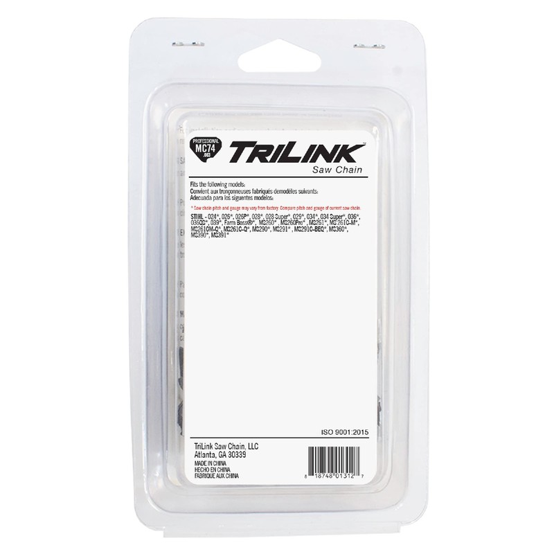 TriLink CL76374TL2 Chain Loop .325 Chisel .063 74DL, Black