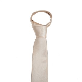 The Tie Co™ Men's Wide 7.5cm Plain Satin Tie (Champagne)