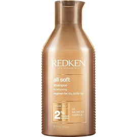 Redken All Soft Shampoo - Moisturizes & Hydrates Dry, Brittle Hair, Gently Cleanses and Softens, With Argan Oil, Safe For Color-Treated Hair